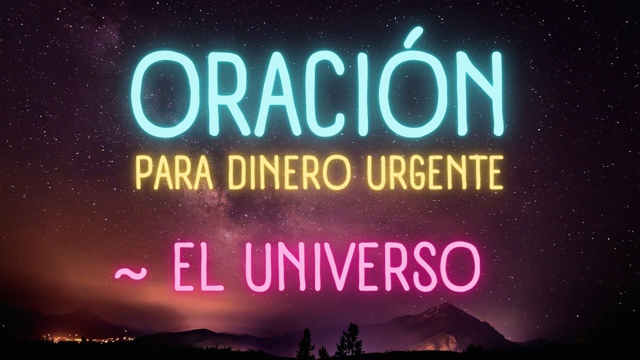 Afirmaciones para pedir DINERO URGENTE al Universo (Llegar&aacute; r&aacute;pido)