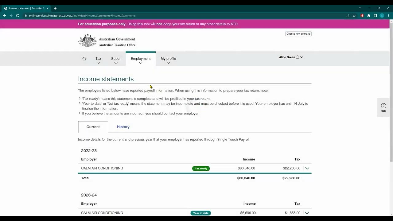 How do I find my income statements?