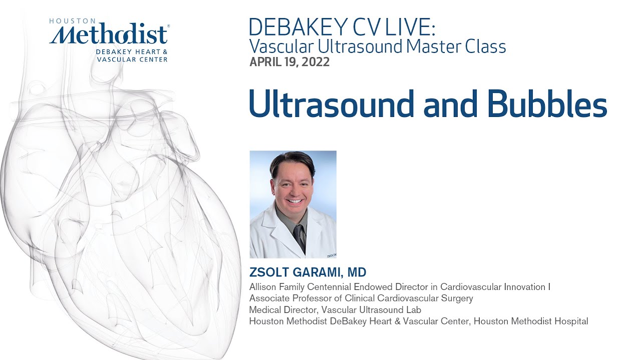 Ultrasound and Bubbles (Zsolt Garami, MD) April 19, 2022