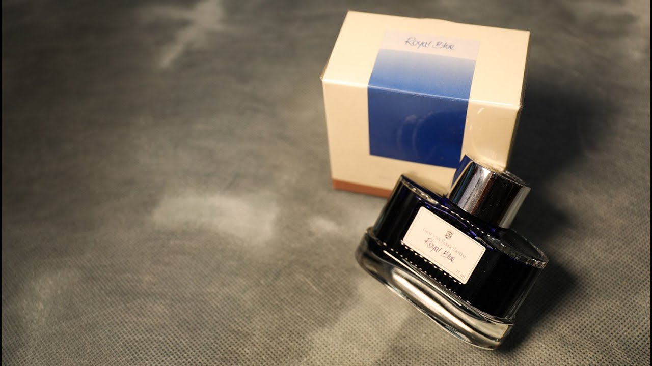 Inchiostro Graf Von Faber Castell Royal blue - ink test & review