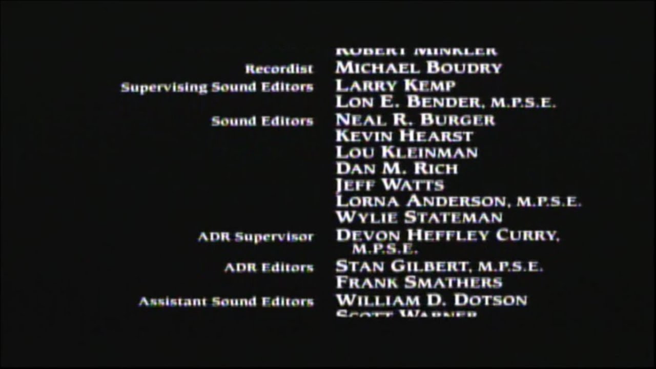 Bull Durham (1988) End Credits (MGM+ Marquee 2024)