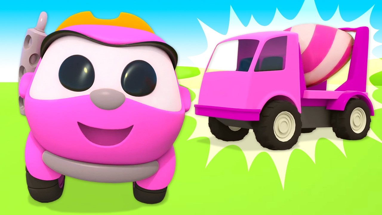 Vamos construir uma casa com Leia e Léo, o caminhão! Desenho animado infantil. Desenhos animados
