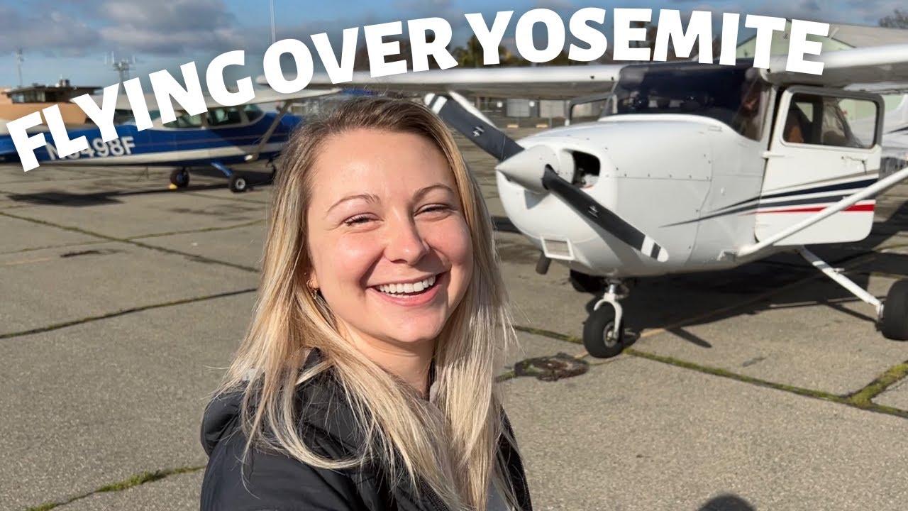 Flying Over Yosemite in a Cessna Skyhawk! ✈️ EPIC Views of El Cap and Half Dome