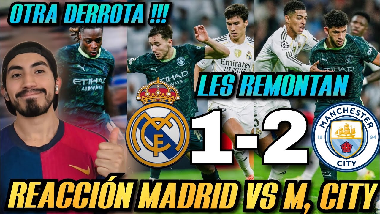 REACCIONES DE UN HINCHA AL REAL MADRID VS MANCHESTER CITY 1-2 ¡¡¡DERROTA CON REMONTADA!!! SIUUUU