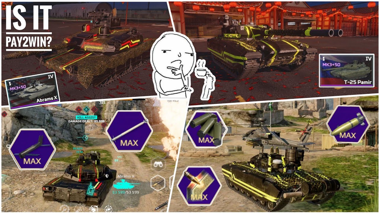 MWT Tank Battles T25 Pamir Maxed mk3 & Abrahmx maxed mk3 gameplay but is mk3 worth?