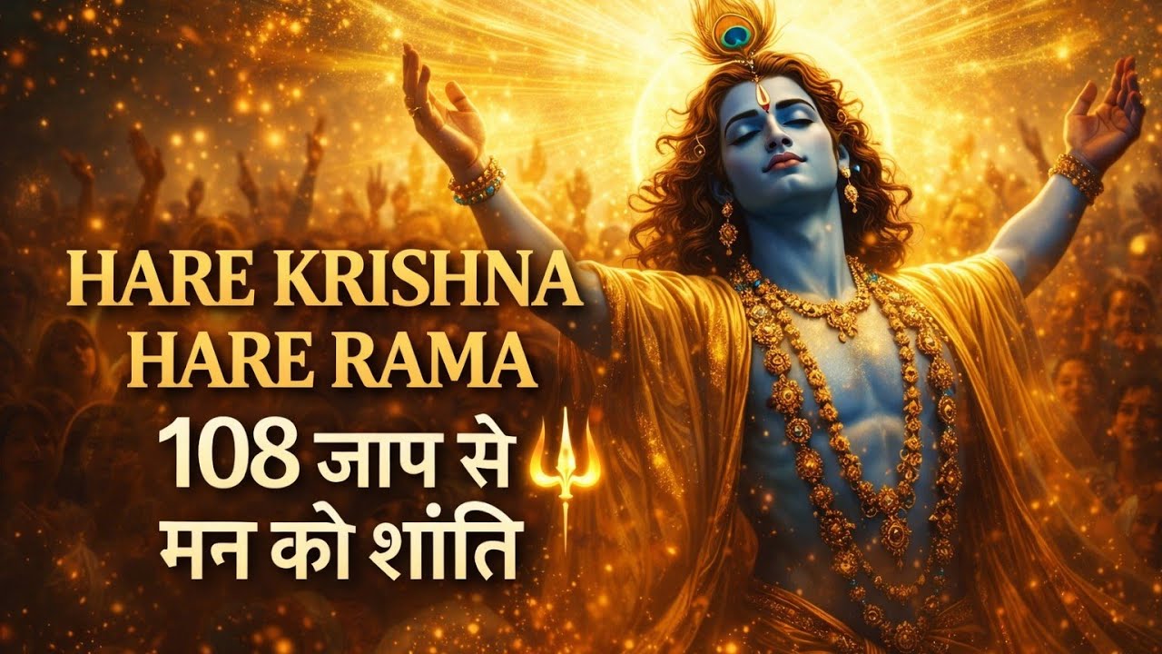 Hare Krishna Hare Rama 🔱 108 Jaap | Stress Relief, Peace & Positive Energy | ISKCON Kirtan #trending