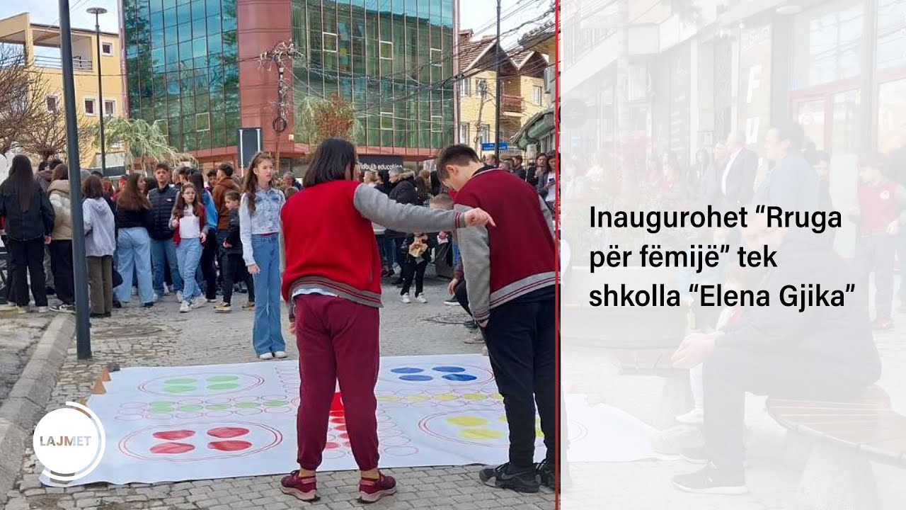 Inaugurohet “Rruga për fëmijë” tek shkolla “Elena Gjika”