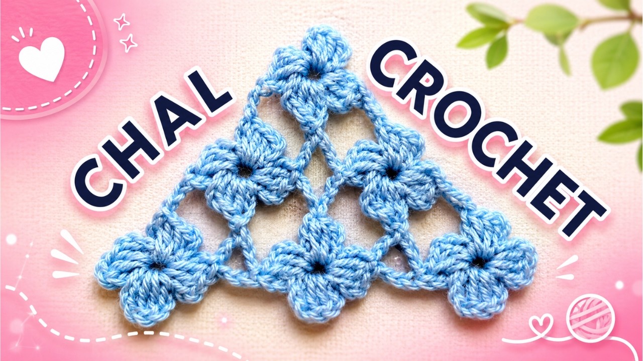 CHAL en tejido #crochet o ganchillo con Punto Margarita tutorial paso a paso. Moda a Crochet