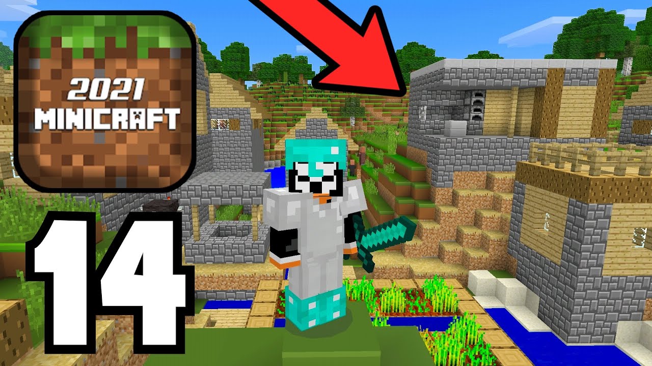 Minicraft 2021 - Survival Gameplay Walktrough Part 14 - VILLAGE - Gbabs