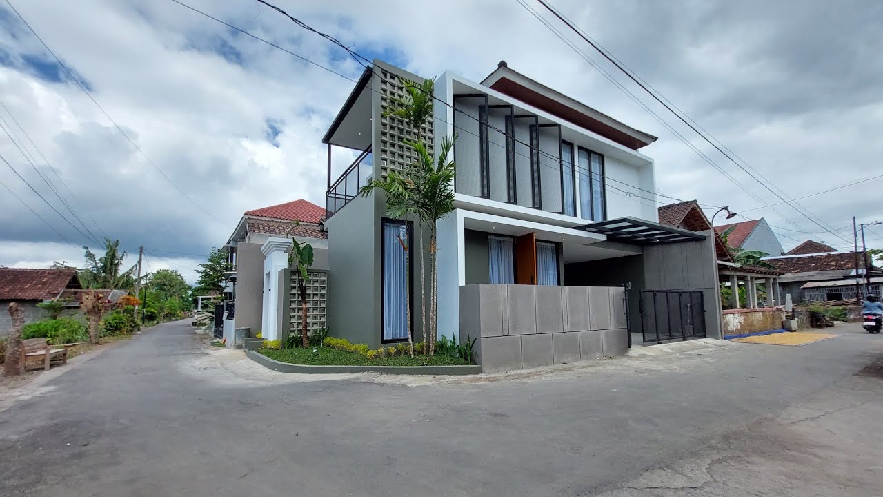 Rumah Baru Desain Modern Mewah dengan Pemandangan Sawah Bonus Full Furnish di Yogyakarta