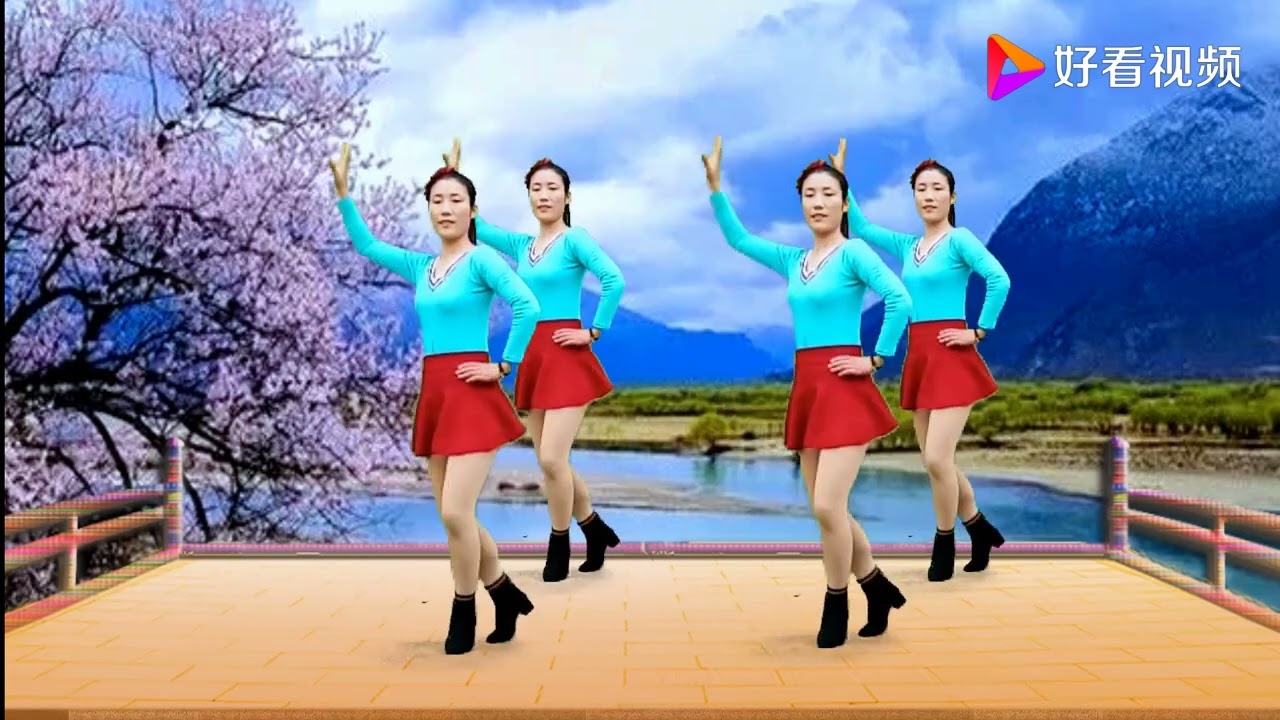 草原天籁广场舞《勒勒车上唱情歌》欢快节奏，舞蹈舒心优美