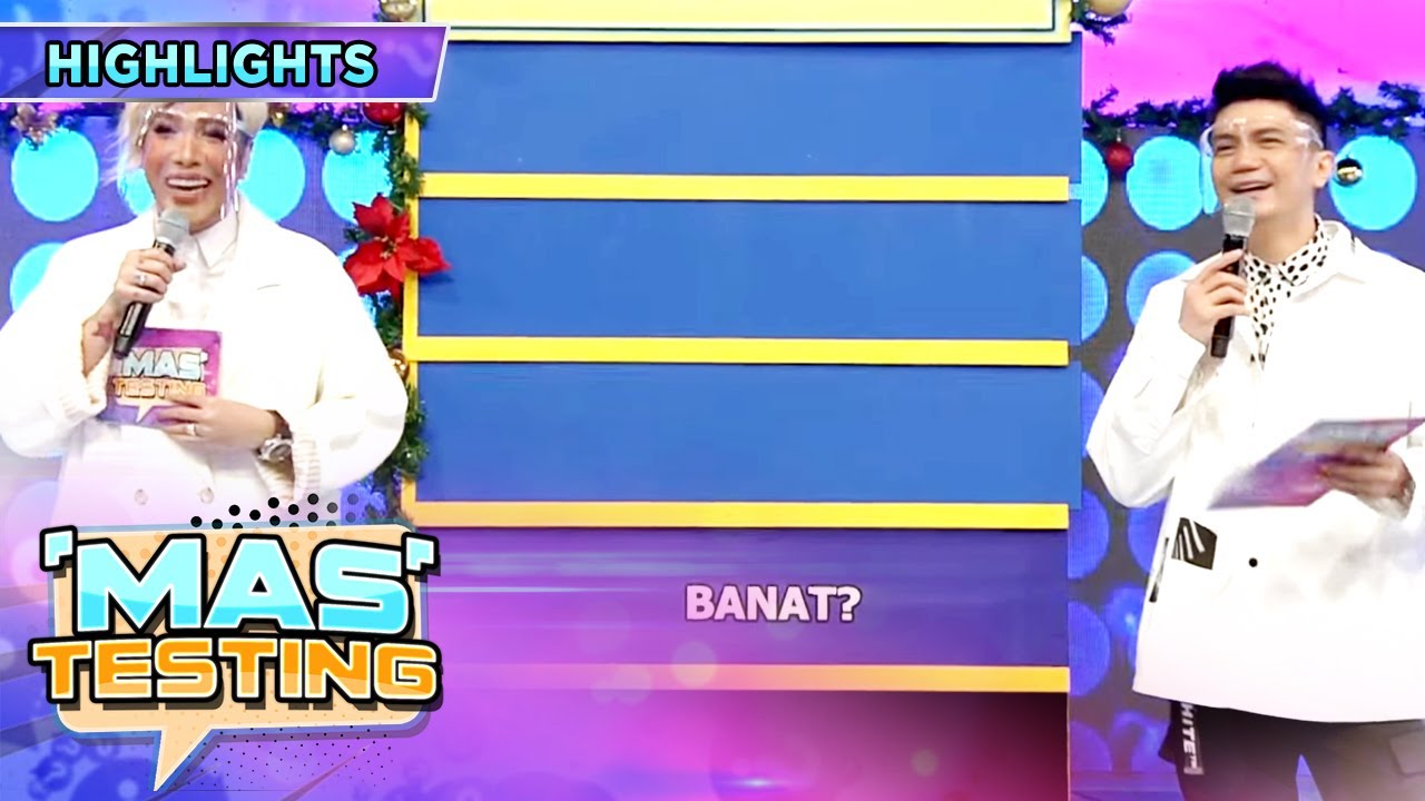 Vice Ganda is suprised by Sam's long tongue | It's Showtime Mas Testing