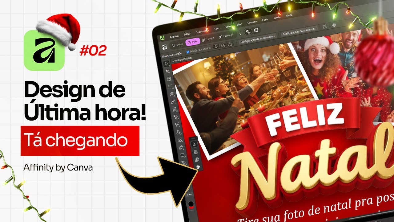 Criando post pra Social Media de Natal + ZERO REFERÊNCIA😨