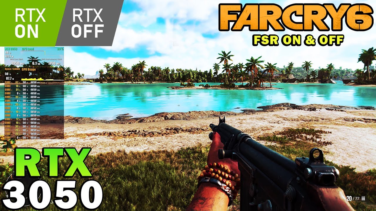 Far Cry 6 | RTX 3050 | R7 5800X | Ray Tracing + FSR Tested | 4K - 1440p - 1080p | Ultra Settings