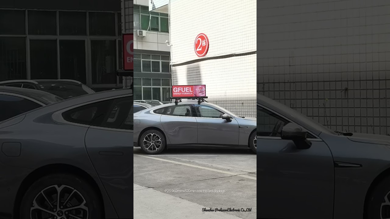 P2.5 Taxi Outdoor LED Display Sign For Mobile Advertising #taxileddisplay #outdoorled #ledbillboard