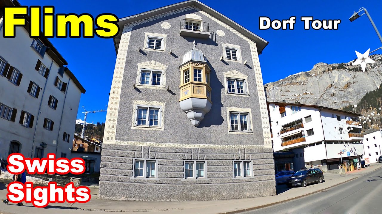 Flims Switzerland 4K Beautiful Village Tour