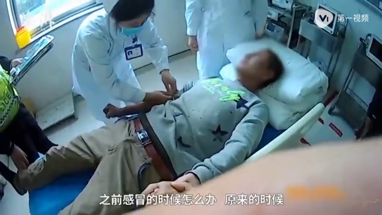 醉驾男抽血腿直抖：我小学打针哭了3节课