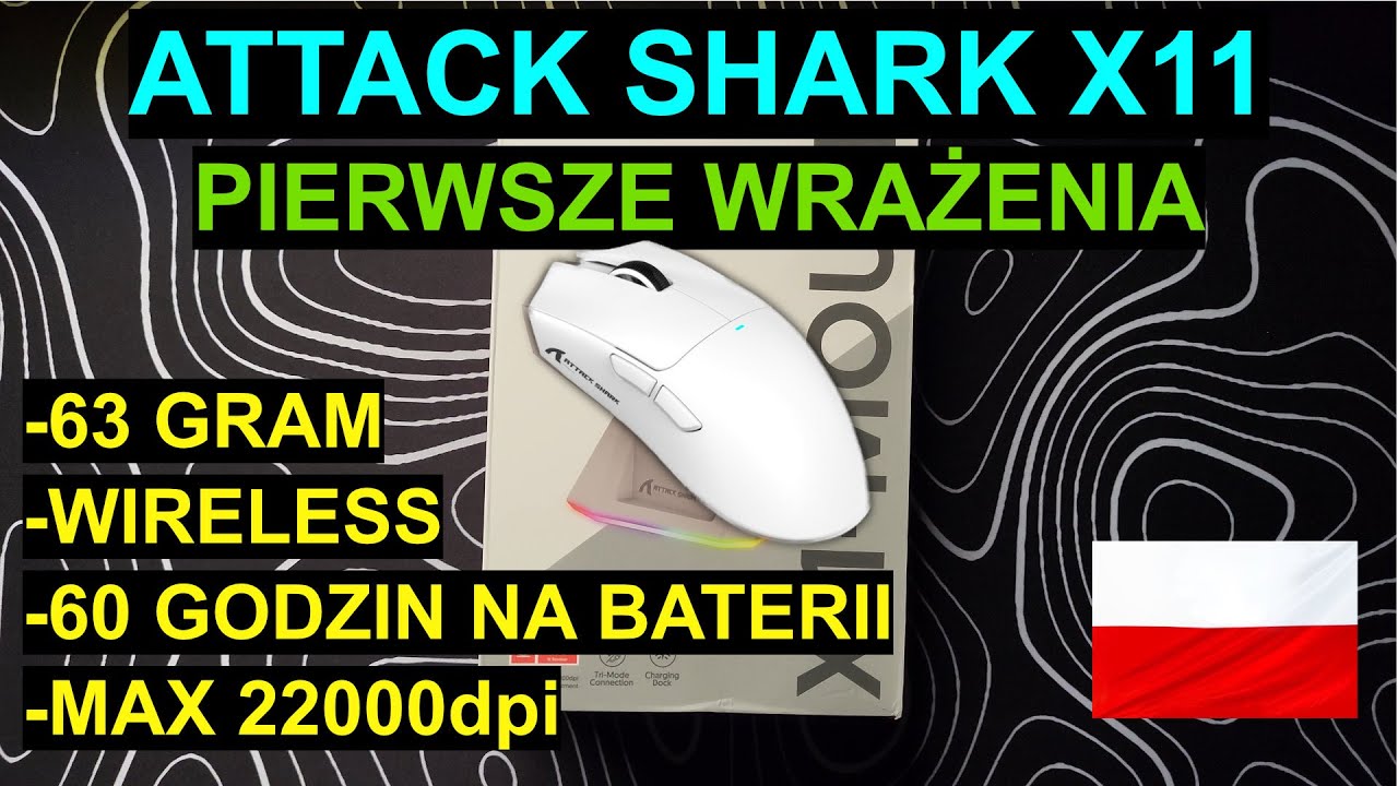 Attack Shark X11 Myszka za około 100zł
