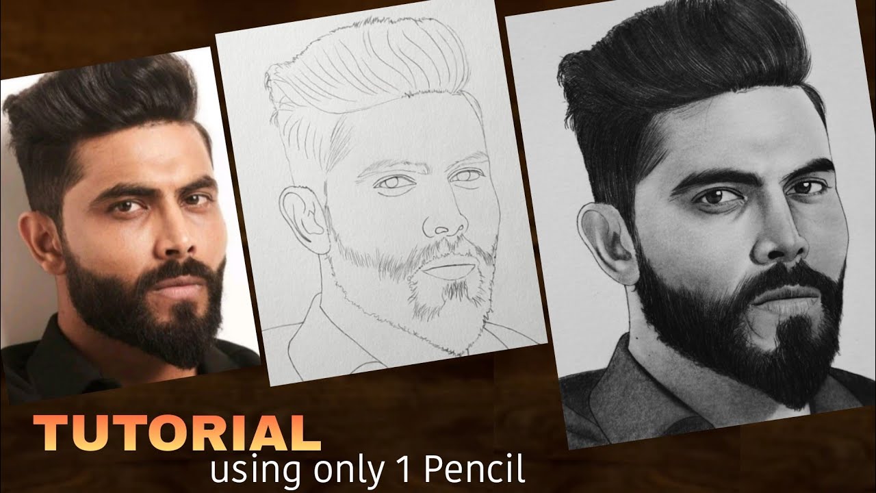 How to draw Ravindra Jadeja step by step 💛 Drawing Tutorial | YouCanDraw