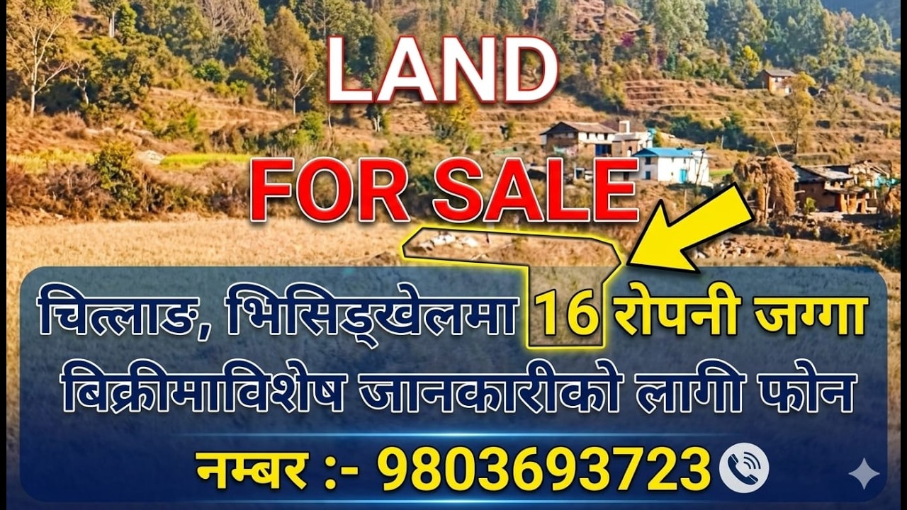 Land for Sale in Chitlang Bhising Khel | Thaha Municipality, Makawanpur | Best Investment