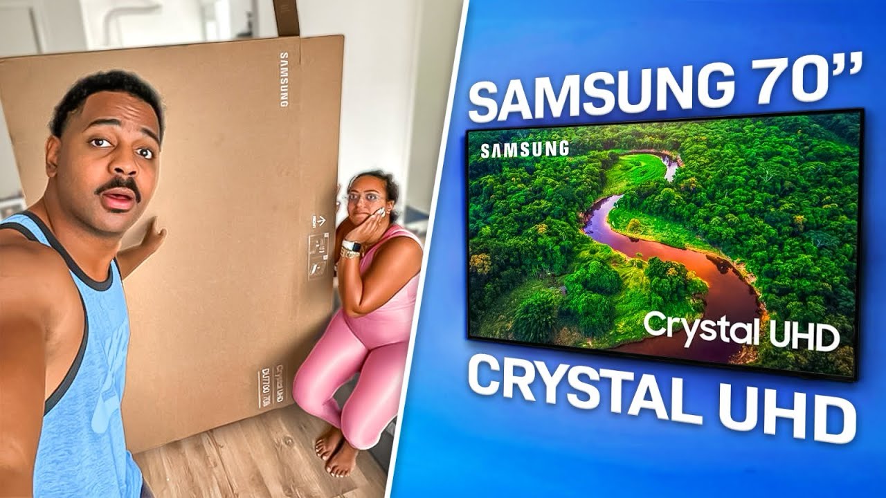 Comprei a MELHOR TELEVISÃO DA SAMSUNG de 70 Polegadas * Samsung Crystal DU 7700