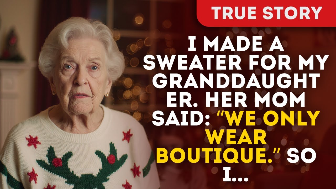 I Made A Sweater For My Granddaughter. Her Mom Said: “We Only Wear Boutique.” So I...