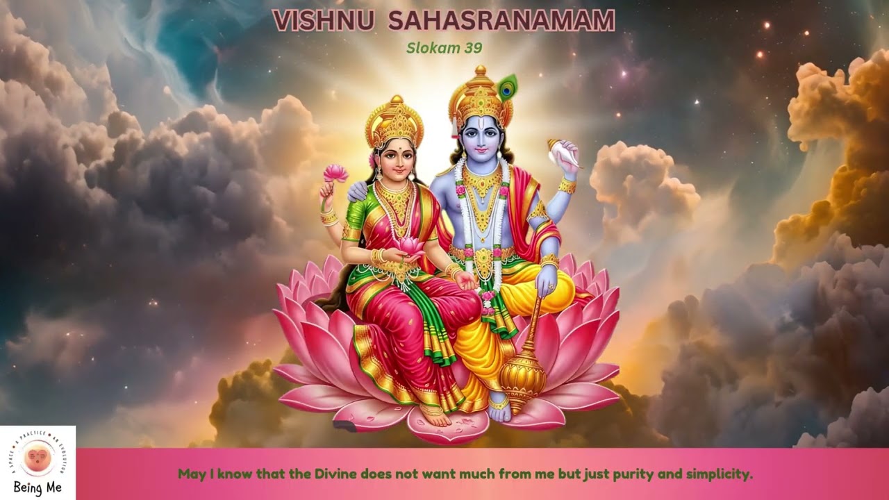 Vishnu Sahasranamam Slokam 39 - Musical Meditation on Names, Affirmation and Story with Abhinaya