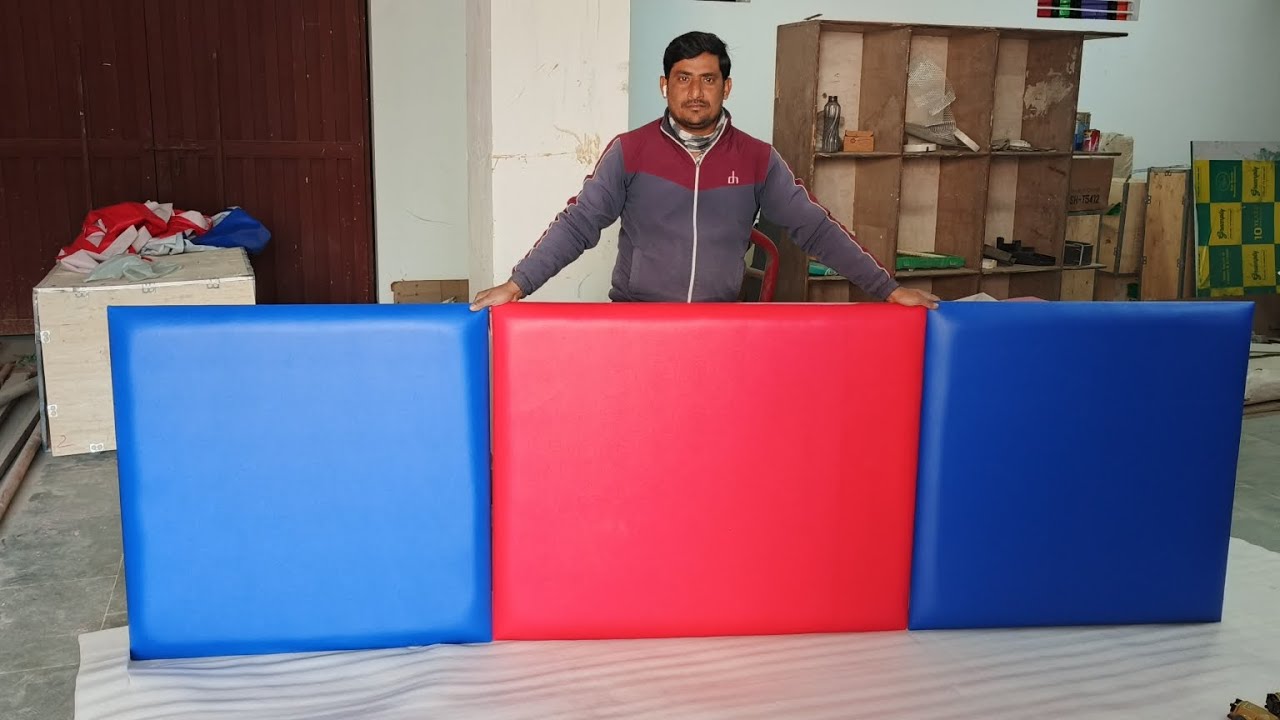 Tufted Headboard For Bed | Bed Back  Cushion Making | DIY How To Make Tufted Headboard |