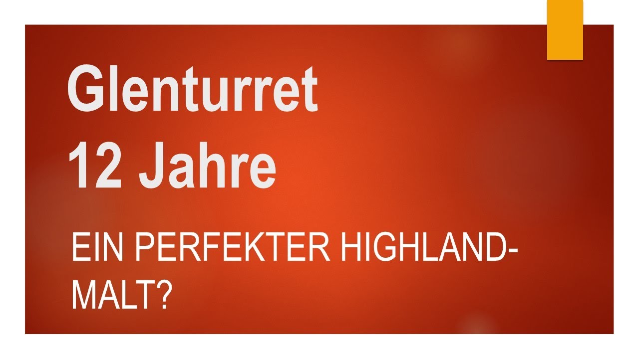 Glenturret 12 Jahre  2020 Maiden Release - ein perfekter Highland-Malt? Whisky Tasting Video