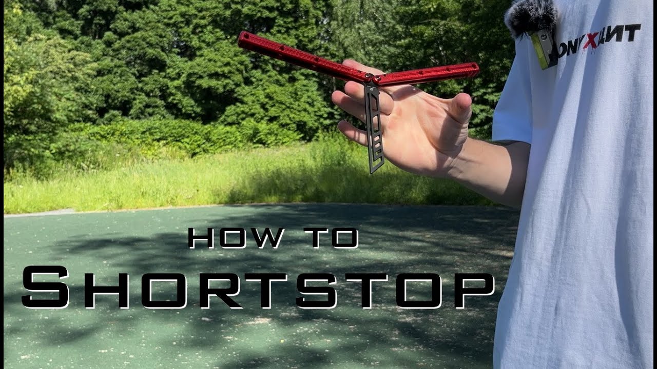 ShortStop - Обучение среднему трюку на ноже бабочке | How to ShortStop on Balisong | #flipping