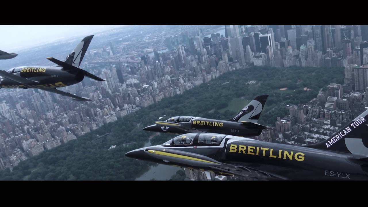 Breitling Jet Team Flying Over New York City - 2016
