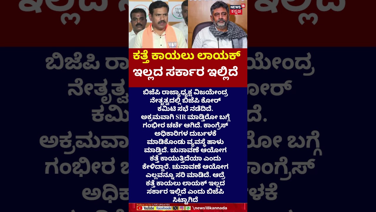SIR In Karnataka | ಸರ್ಕಾರ ಮೇಲೆ ಮುಗಿಬಿದ್ದ ಬಿಜೆಪಿ ನಾಯಕರು! | N18S