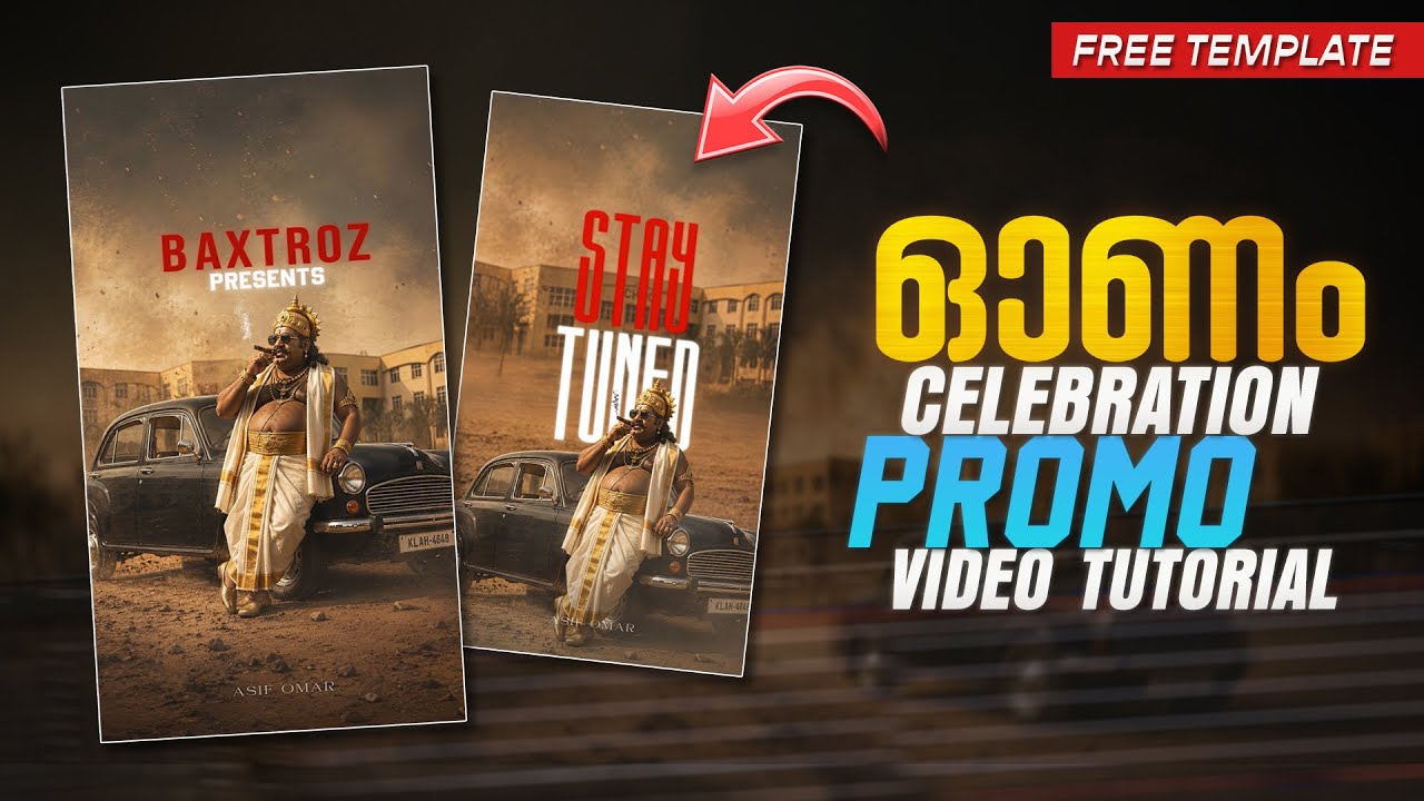 ONAM CELEBRATION MOTION POSTER PROMO VIDEO EDITING TUTORIAL | ONAM CELEBRATION PROMO VIDEO EDITING