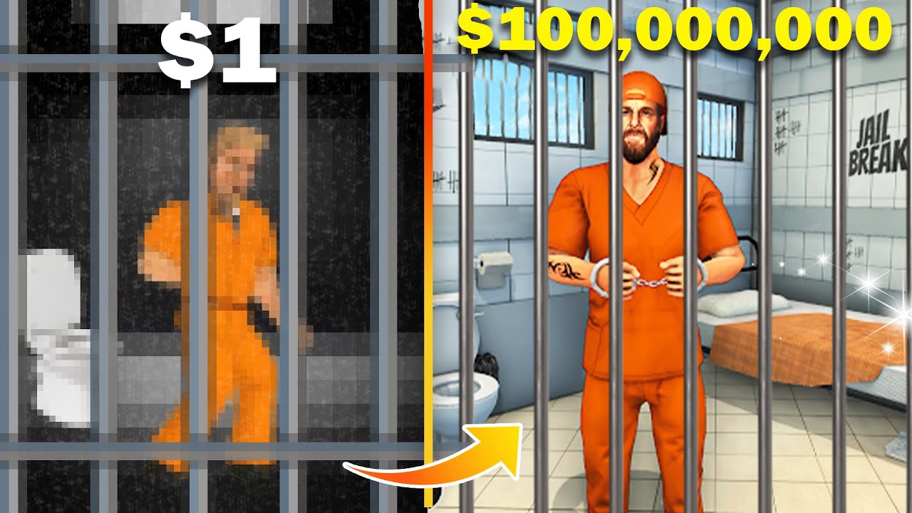 $1 vs $100,000,000 Prison Games!