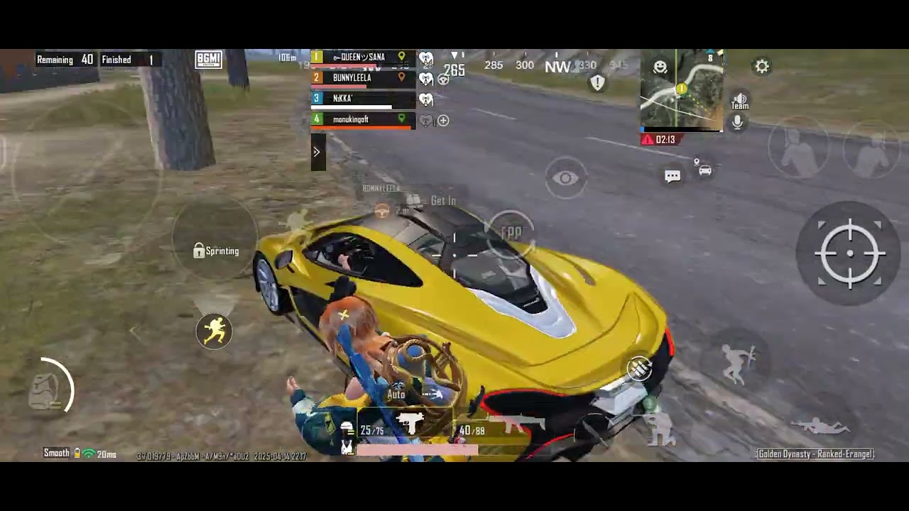 Riding Golden Buggati Chiron with Girl Freind ❤️ In bgmi || Realx baby I'm Rich 🤑