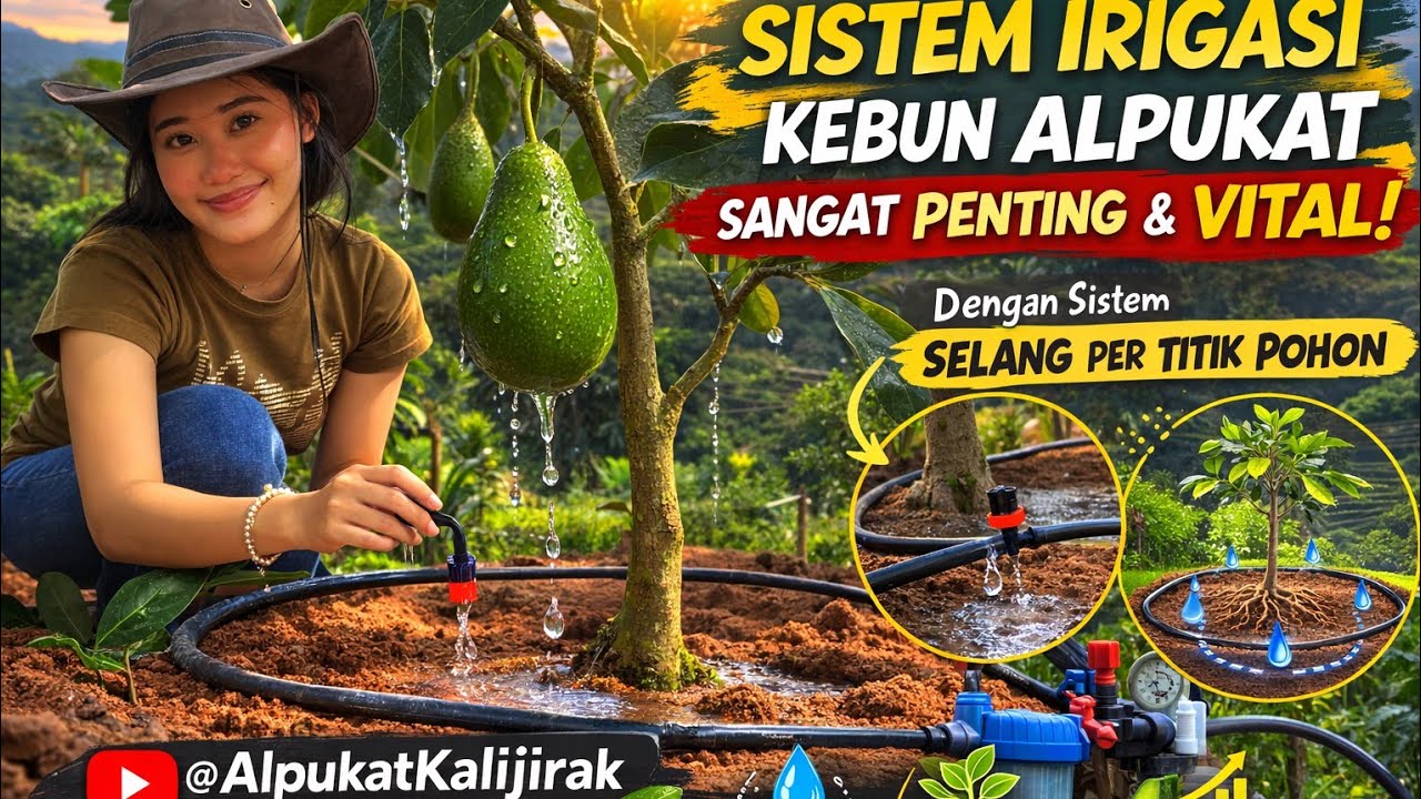 Pengecekan Fungsi Penyiraman Pohon Alpukat @AlpukatKalijirak #fruit #buah #avocadotree 