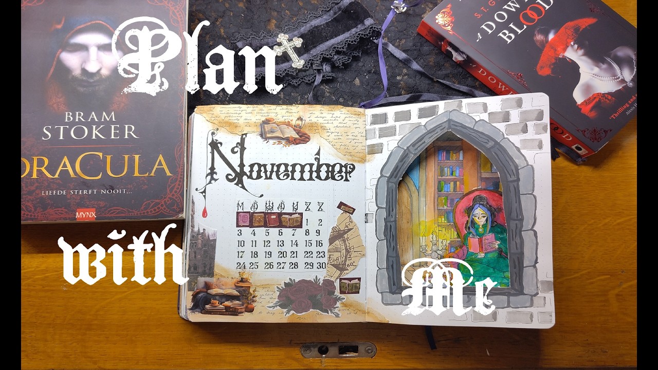 Journal setup | November 2025 | Vampires in a Library🦇📖