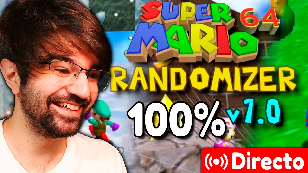 Mario 64 Randomizer, speedrun 100% (en Co-op Deluxe)