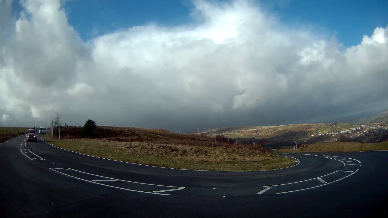 Aberdare, Rhondda Cynon Taf, Wales, UK. Mountain Road A4233 Maerdy Road