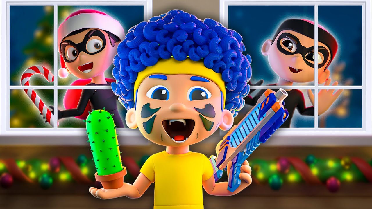 DB Heroes Home Alone Christmas Fun! | D Billions Kids Songs