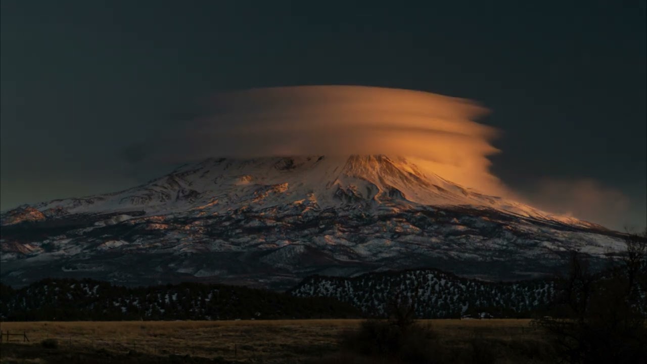 Mesmerizing Timelapse Shows Clouds Swirling Around Mount Shasta
