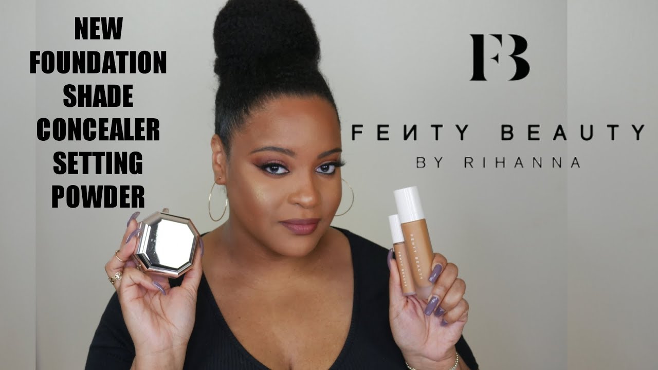 Fenty Beauty Concealer 370 Setting Powder & Foundation 385 Demo | ComfortablyChic365