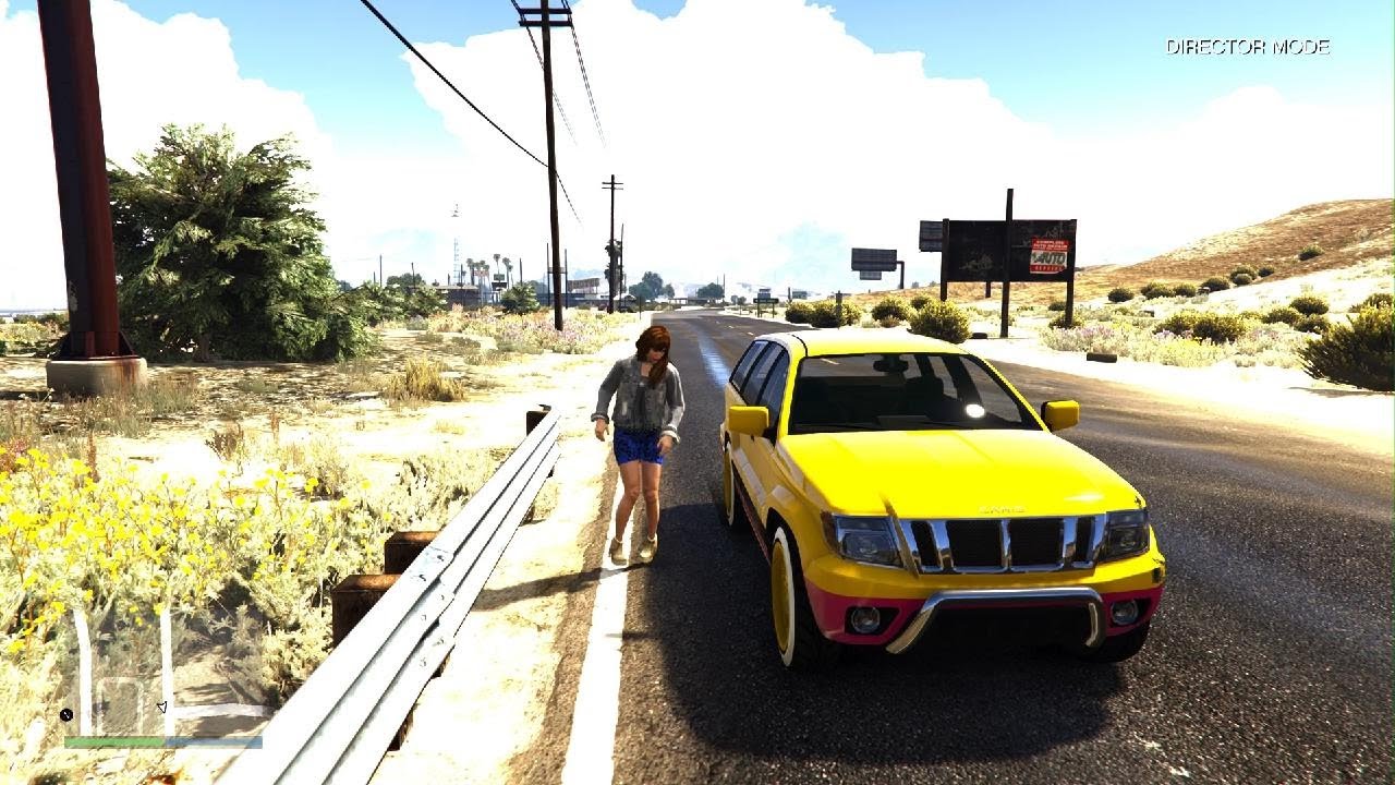 GTA 5: Yellow Car
