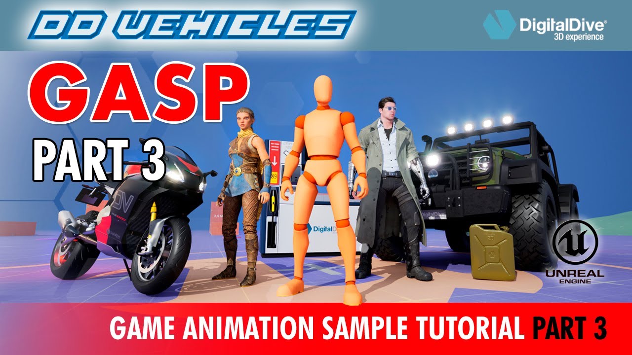 Unreal Engine 5: GASP Characters + Advanced Chaos Vehicles (Part 3)