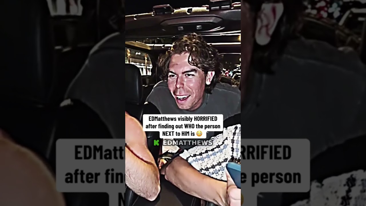 Ed Matthews visibly horrified after finding out who the person next to him is 😳 