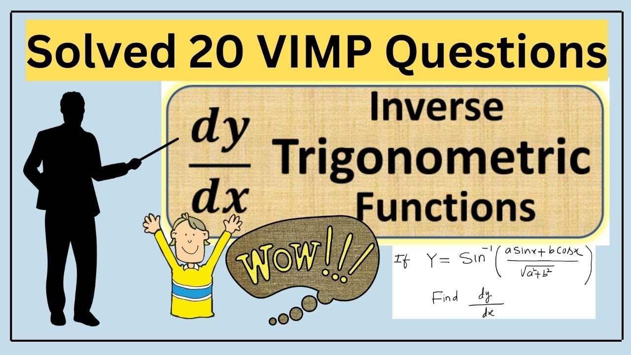 dy/dx of inverse  trigonometry  |Derivatives  inverse trigonometric | differentiation of trigo