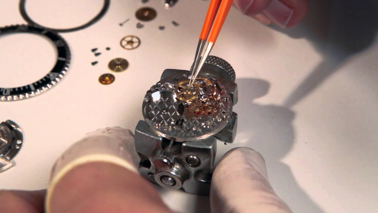 Minor Jewelry Servicing a 1967 Rolex Red Submariner Model # 1680 with Caliber # 1570