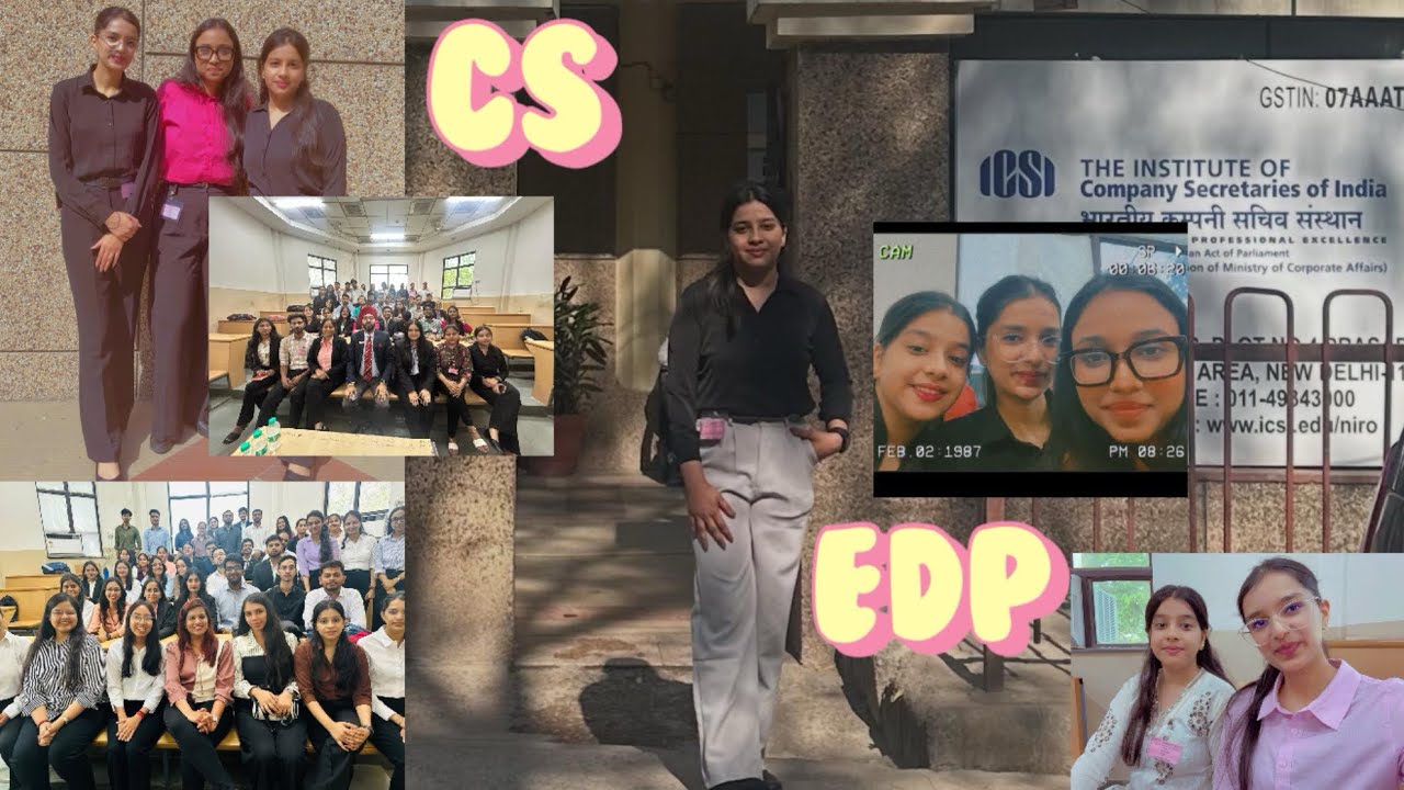 My Experience of EDP | Executive Development Programme Vlog | Company Secretary Training ☺️