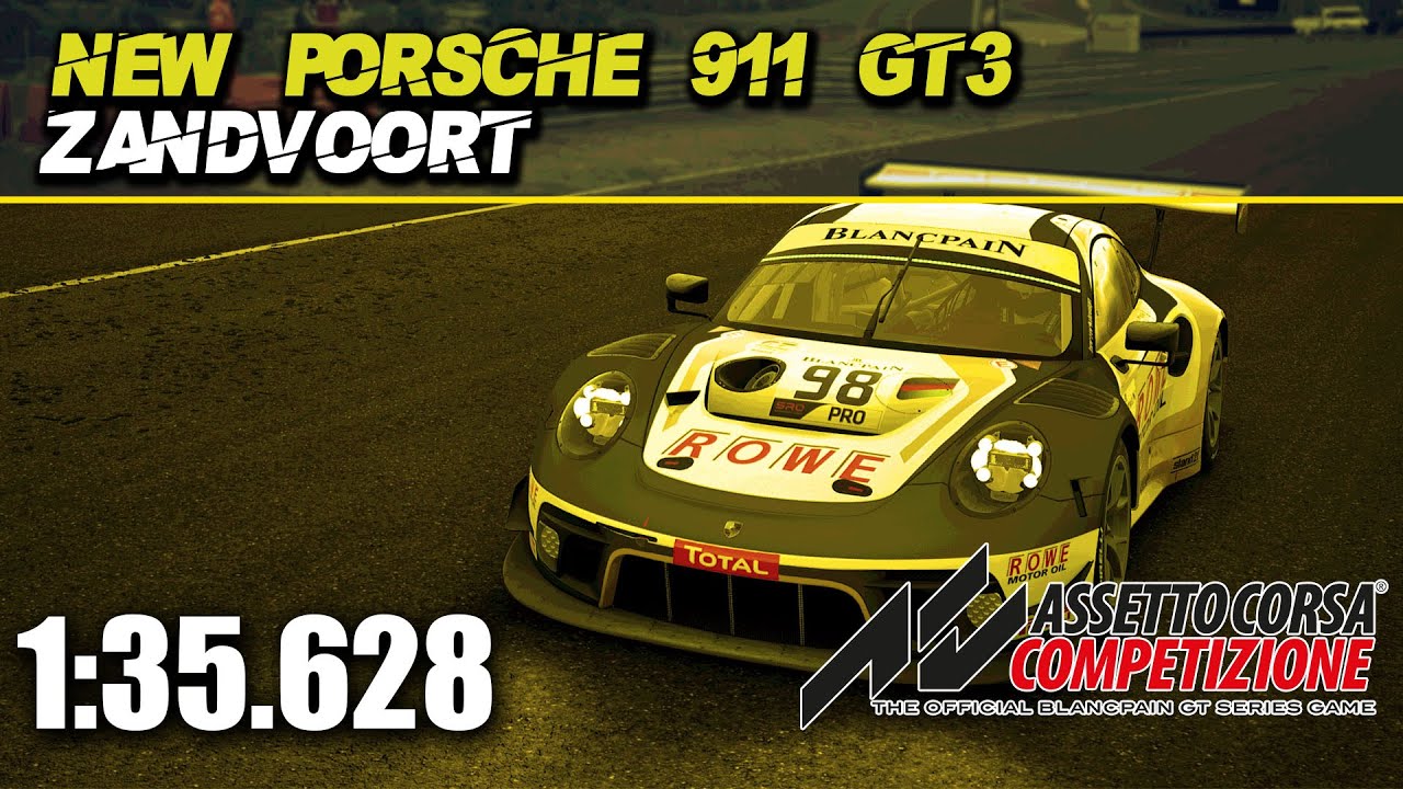 ACC | New Porsche 911 GT3 Hot Lap + Setup @Zandvoort 1:35.628