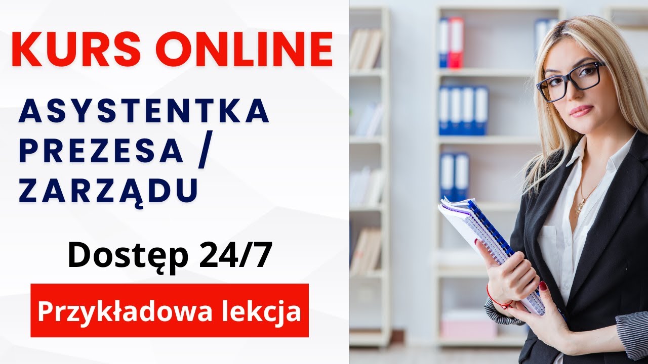 Kurs online Asystentka prezesa - przykładowa lekcja
